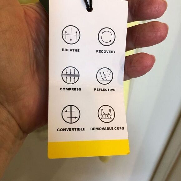 DKNY SPORT - L Sz L - Cotton Embroidered Logo Tee in Lemon Yellow. NWT! - Picture 9 of 14